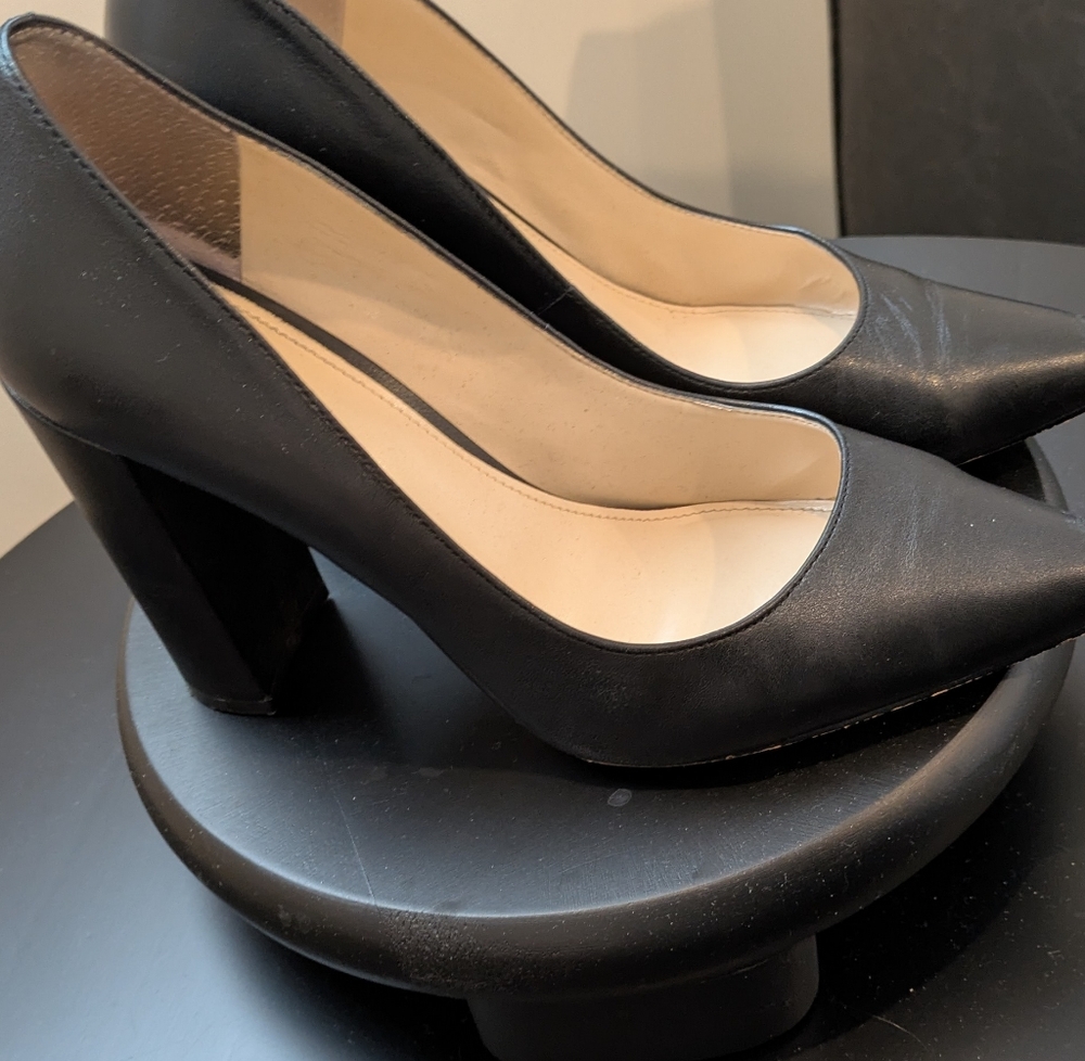 Marc Fisher Black Leather Heels